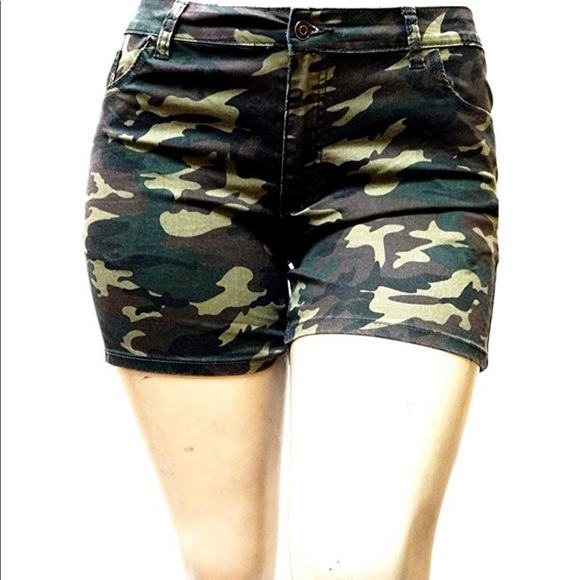 jack david | Shorts | Women Plus Size Camouflage Cotton Shorts | Poshmark